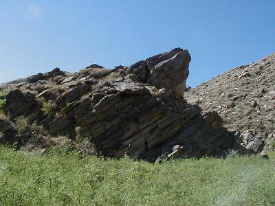 Another view of the powerful rock