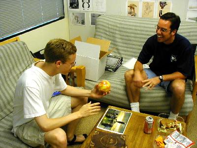 Discussing the firemarble