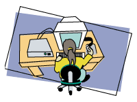 5/ girl with scanner and computer