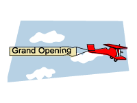 9/ plane with banner