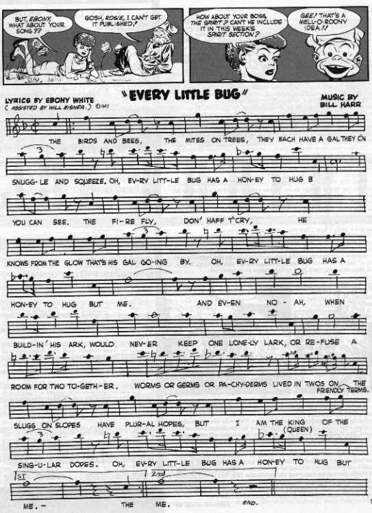A copy of the sheet music as it appeared in the April 1947 section