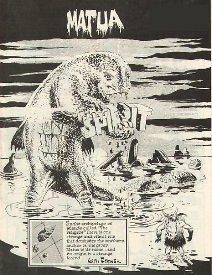 The splash page to Matua