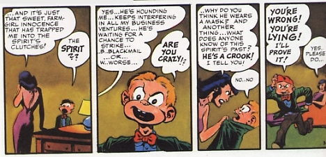 Autumn tells Sammy that she is being blackmailed by The Spirit