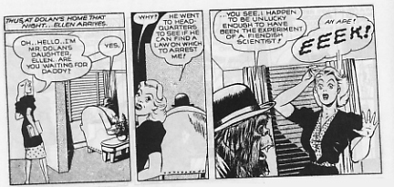 Ellen arrives home to find Orang