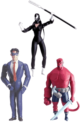The Spirit action figure and statue