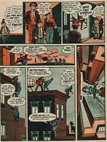 Note the panels not shown in the correct order when catching the elevator