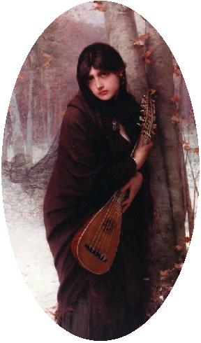'Girl with a Mandolin' by Jules-Joseph Lefebvre