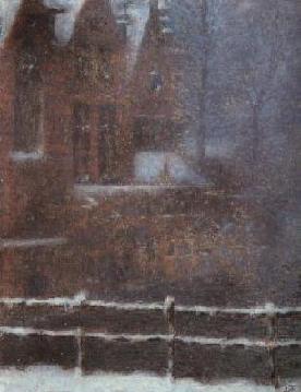 'Bruges - snow effect' by Lucian Levy-Dhurmer
