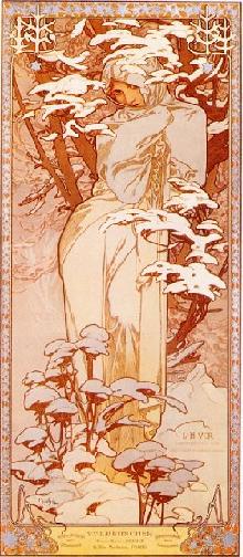 'Winter' by Alfons Mucha