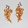 Citrine Feather Earrings