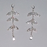 White Vine Earrings