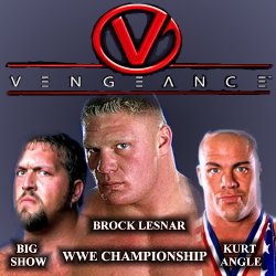 World Title Match - Big Show vs. Brock Lesnar vs. Kurt Angle
