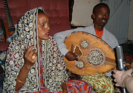 Ikram Jama and Oud player, Mohamed Miyir