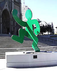 Steel Self-portrait Sculpture, 1987