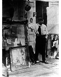 Self-portrait photo in studio