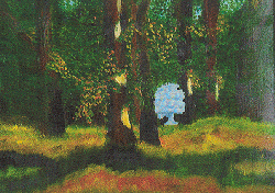 Oil Painting-Difference in the Forest