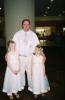 Michael with the Flower Girls Sam and Kate.