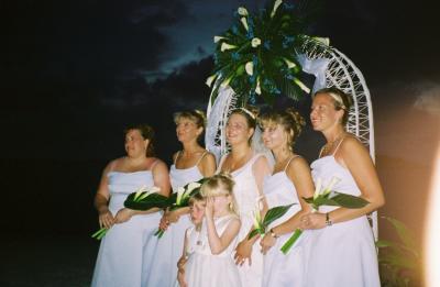 The Bride Maids and Flower Girls.
