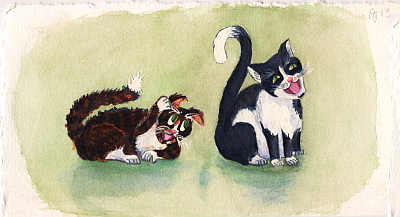 Pumpkin & Yoko the cats that react to the story