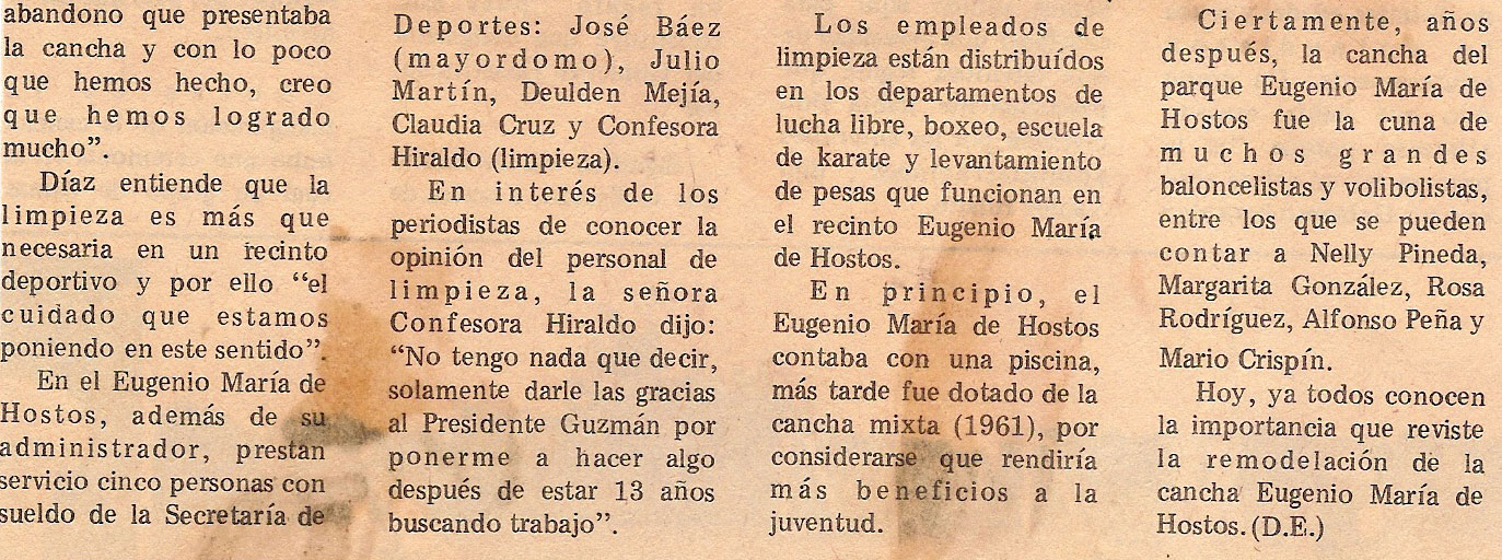 TEXTO REPORTAJE HECHO POR DIEGOESCA&Ntilde;O Y MAXIMO LUGO BOURGET