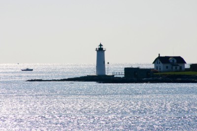 New Castle Light from Fort McClary