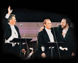  'O surdato 'nnammurato. Pavarotti, Carreras...