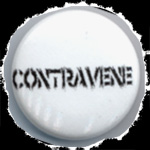 Contravene spikey letters Button
