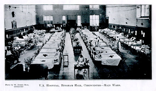 Main ward, Bingham Hall VA hospital, 1915