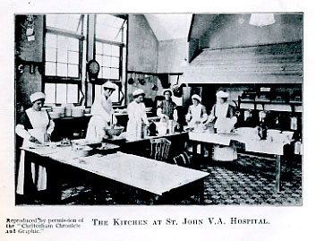 Kitchens at St. John's VA hospital, Cheltenham