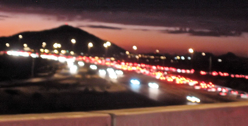 Taillights on the 101