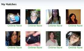 partial clip of one day of matches on POF.com