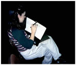 Dee, Coe College graduate, studies