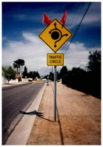 Traffic Circle Sign