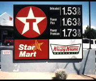 Danny's Mexico per gallon gasoline prices including all taxes, September 2000