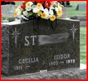 Izzie's final resting place