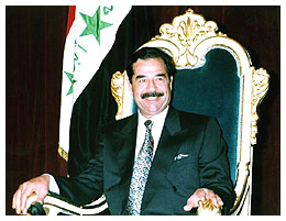 Hussein in the People's Throne