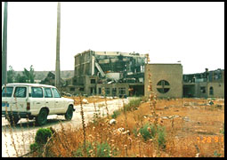 Iraq Osirak reactor. Destroyed by Israeli F16's 1981