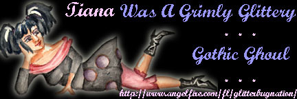 grimly glittery gothic ghoul?