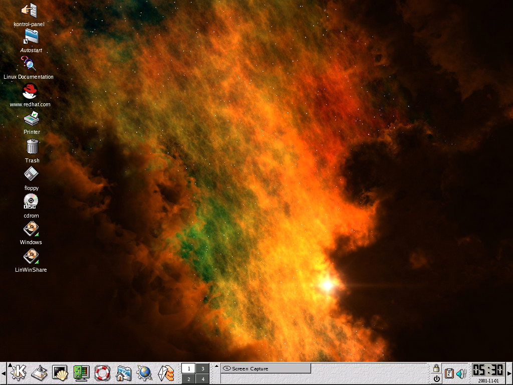 [Screen Shot of a KDE Desktop]