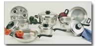 Click for enlarged photo and details for item KT17ULTRA Waterless Steam Control System Cookware