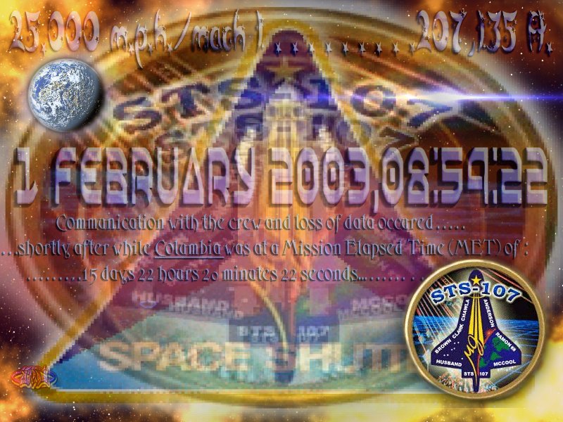 ~ Space Shuttle Columbia Memorial Wallpaper ~