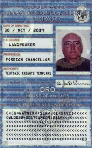  Crown-Wealth Mission Diplomatic Credentials. (back)
