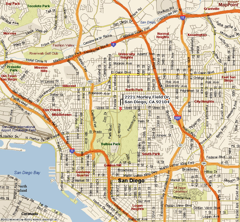 Directions & Map to Balboa Tennis Club, Morley Field Clubhouse
