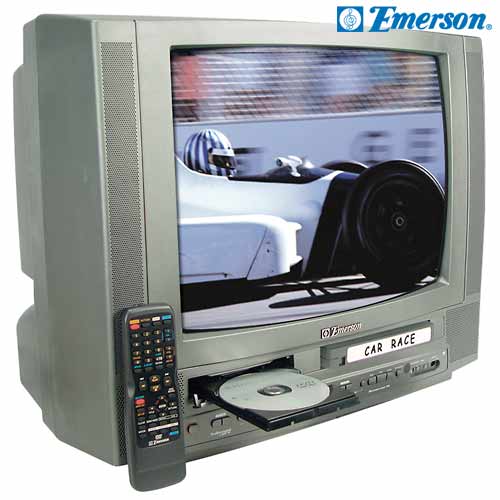 Emerson 19 Tv Dvd Vcr Large