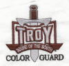 Troy University Color Guard Logo