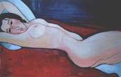 Modigliani's - Nude On Red Blanket