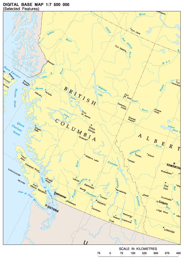 This is a map of British Columbia