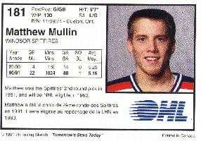 OHL Trading Card, Back