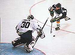 Matty in net for the Lizard Kings