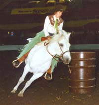Christine and Valur Barrel Racing
